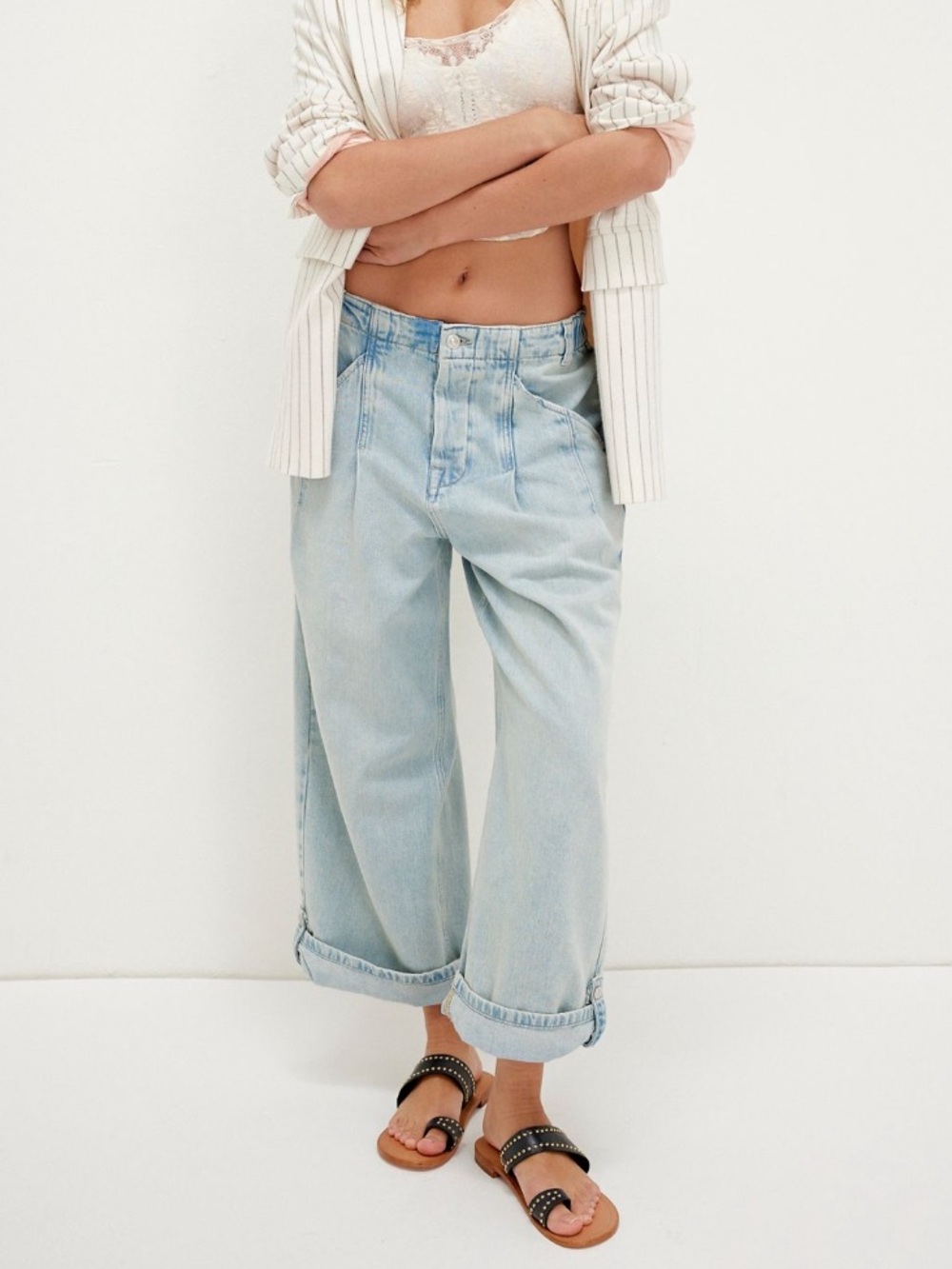 Free People La Vida Pull-On Jeans